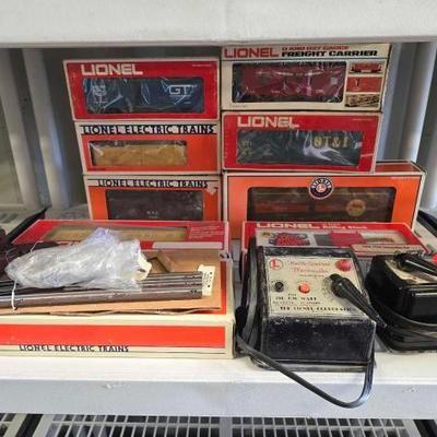 #4088 • (8) Lionel Electric Model Trains, Remote Switch Gauge & (2) Multi-Control Transformers
