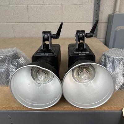 #2809 • 2 Excalibur 6400 Studio Lights with 2 Extra Reflectors

