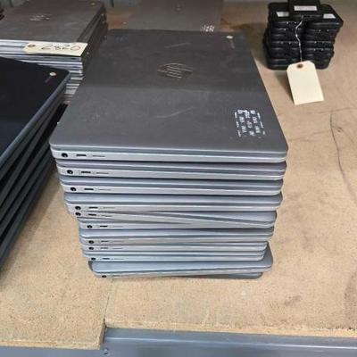 #2822 • (11) HP Chromebook Laptops
