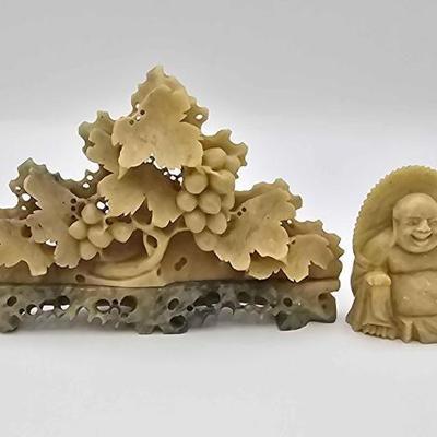#1820 • Vintage Chinese Soapstone Carvings
