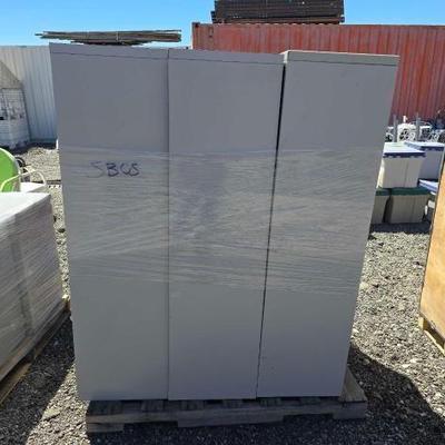 #80316 • (3) Metal Bookshelves
