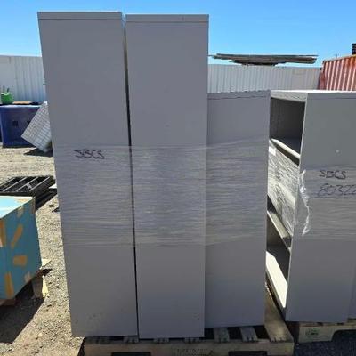 #80324 • (3) Metal Bookshelves
