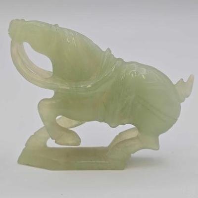 #1818 • (2) Chinese Carved Jade Figurines
