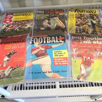#4154 • (6) 1957-1974 Pro Football Magazines
