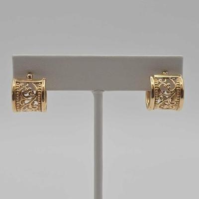 #738 • 14K Gold Earrings, 3.17g
