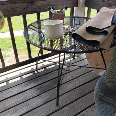 Wrought iron table