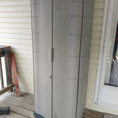 Plastic storage cabinet