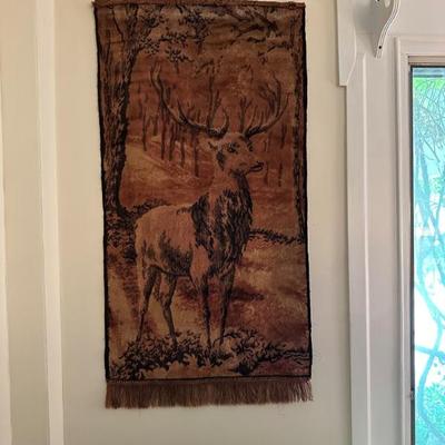 Antique woven wall hanging