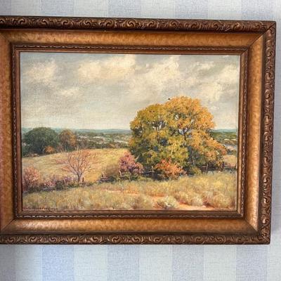 Texas landscape original painting circa 1930