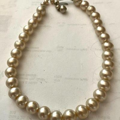 12"-14" Necklace of Pearls Marked JAPAN
