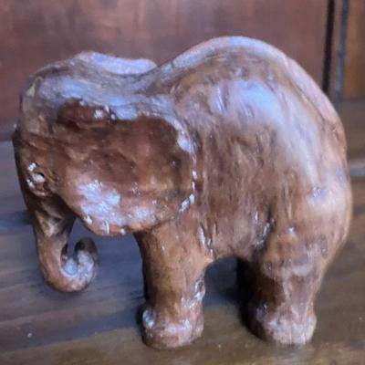 Small (Under 4") Carved Wood Elephant
