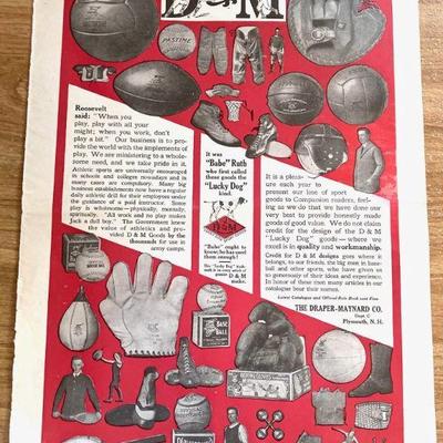 1930 Sports Equipment Ad
