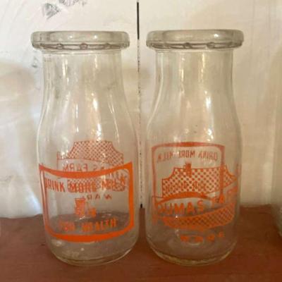 TWO (2) DUMAS FARMS 1/2 Pint Bottles

