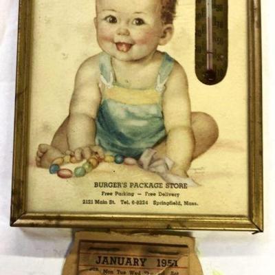 Vintage Thermometer Calendar
