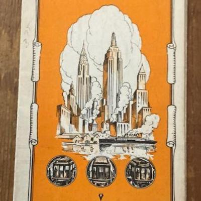 1935 SUBWAY MAP, NEW YORK CITY
