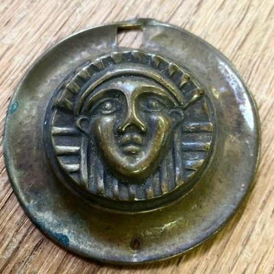 Antique Facial Drawer Plate
