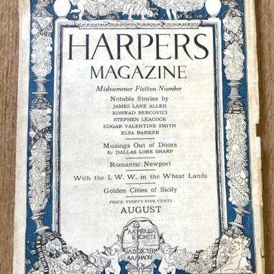 1923, Antique Harpers Magazine
