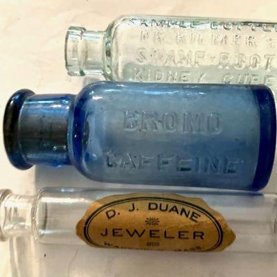 THREE (3) Small Antique Bottles
