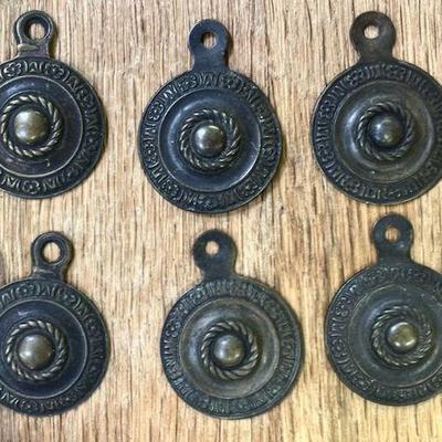 SIX (6) Antique Key Hole Covers