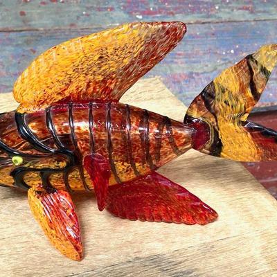Incredible Art Glass Fish, Likely Italian, Approximately 6" in length
