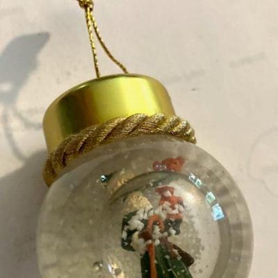 SNOW GLOBE GLASS ORNAMENT, Working
