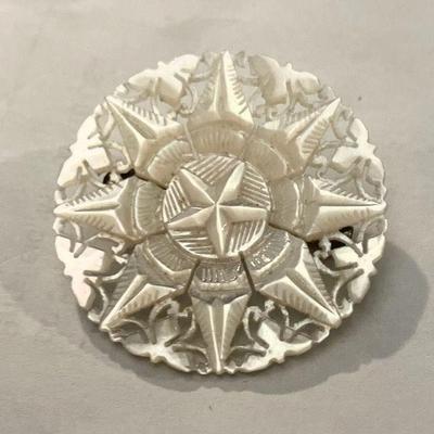 Delightfully Delicate Carved Pin
