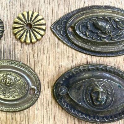 FIVE (5) Antique Furniture Plates
