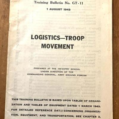 1943 "Logistics-Troop Movement"
