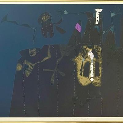 Joze Ciuha La Dame De Pique The Queen Of Spades Signed Limited Edition Print 22 Of 135 1985 In Frame