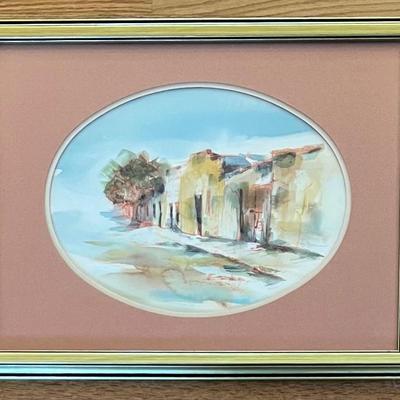 Small Original Binkley Framed Watercolor