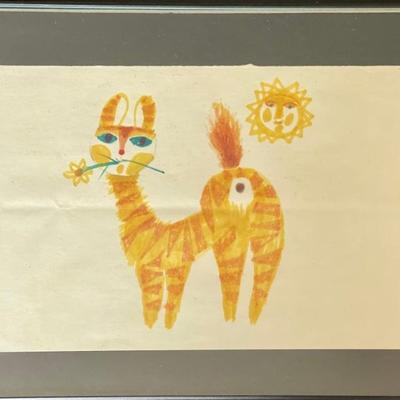 Original Joze Ciuha For Linnea Marker Sketch Unsigned