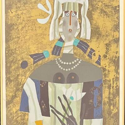 Joze Ciuha Signed Marjetica Epreuve D'artiste 11 Of 11 In Frame