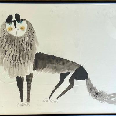 Origianl Joze Ciuha Watercolor Unsigned (as Is)