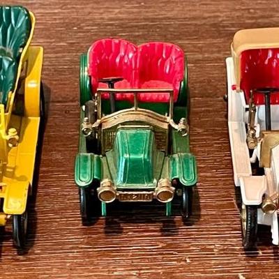 (3) Models Of Yesteryear Toy Diecast Cars Made In England By Lesney - 1904 Spyker - 1911 Renault - 1909 Opel 