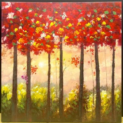 30" X 30" Colorful Canvas Print