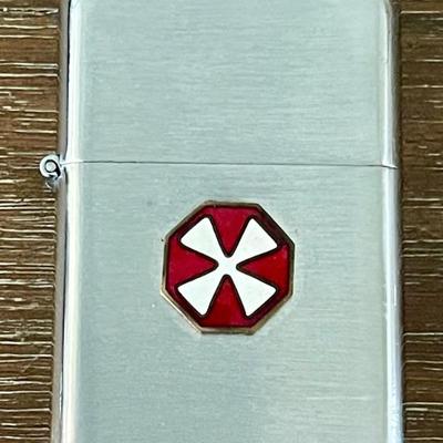 Vintage 8th U S Army Korea 1953 Military Cigarette Lighter Cleancut Dragon Mfg