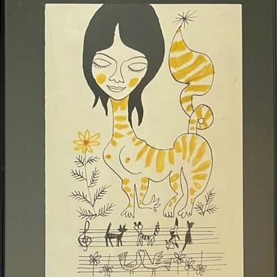 Joze Ciuha Original Ink And Pen Sketch Unsigned 8" X 10"