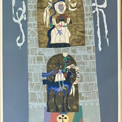 Joze Ciuha E'preuve D'artiste Signed 10 Of 10 1986 Fairytale X In Frame