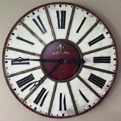 Timeworks, Inc. French Train 31" Wall Clock