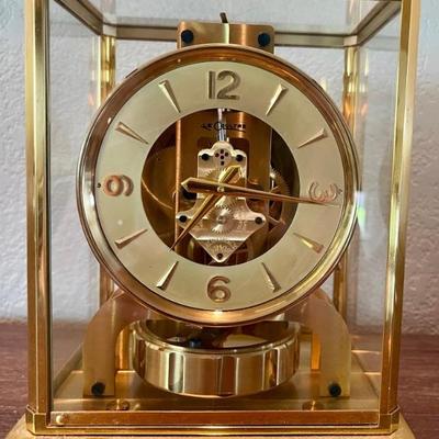 LeCoultre Atmos Perpetual Motion Clock Brass - 15 Jewel Swiss Mantle Clock 1960's 