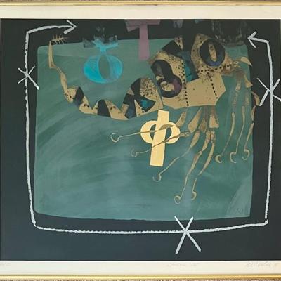 Joze Ciuha Limited Edition Signed Print 1978 111 Of 135 In Frame