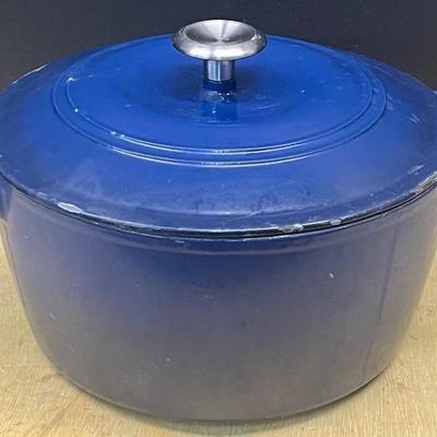 Blue Enamel Cast Iron 6.5 Quart Dutch Oven 