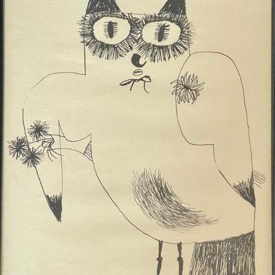 Joze Ciuha Original Ink Sketch Unsigned 8" X 10"