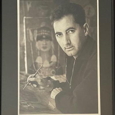 Black And White Framed Photo Of Joze Ciuha 8" X 10"