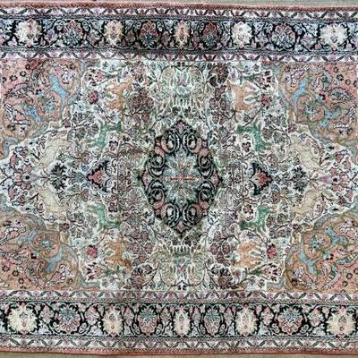 77" X 51" Antique Hand Knotted Oushak Area Rug (as Is)