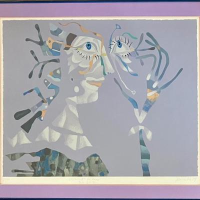 Joze Ciuha Created For Mary Watercolor Print 1989 Framed 23 Of 75
