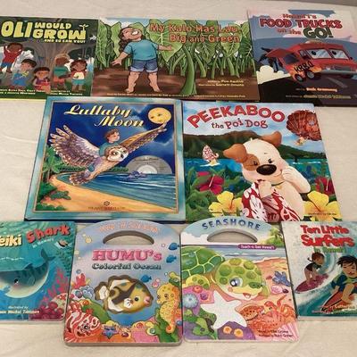 MMF073 Nine Children’s Hawaiian Hardcover Books 