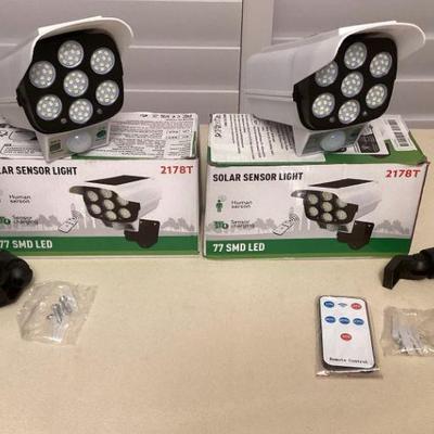 MMF035 Two Solar Sensor Lights New