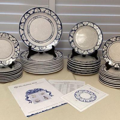 MMF118 Dedham Pottery Reproduction By The Potting Shed Ceramic Plates