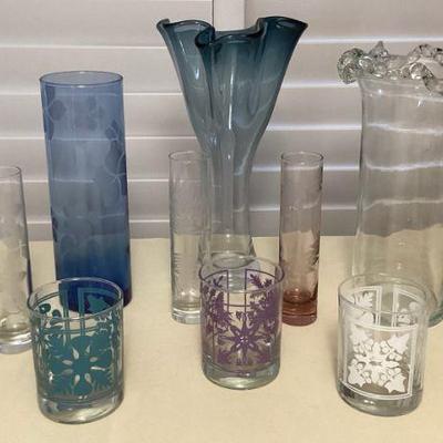 MMF047 Lenox & Etched Glass Vases & More!